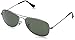 Ray-Ban RB3362 Cockpit Aviator Sunglasses, Gunmetal/Green, 59 mm