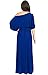 KOH KOH Womens Long Sexy One Shoulder Flowy Casual 3/4 Short Sleeve Maxi Dress