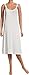 100% Cotton Knit Full Slip or Nightie Featuring USA-Made Fabric (XL) White