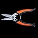 Multi-Purpose Electrician Scissor - Non-Slip Comfortable Handle, 7 Inch Carbon Steel Shears, SELF Expandable Spring - Easy Cutting Electrical Cable Notch, Snip Fiberglass Wire, Crimping Telecom Cable