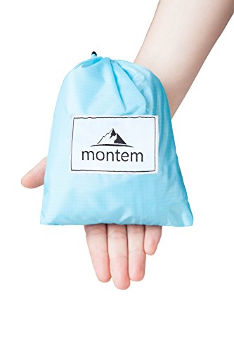 Montem Premium Pocket Blanket/Compact Picnic, Beach, Outdoor, Camping Blanket Made From Premium Soft and Lightweight Water Resistant Material Ideal for Camping/Traveling/Hiking