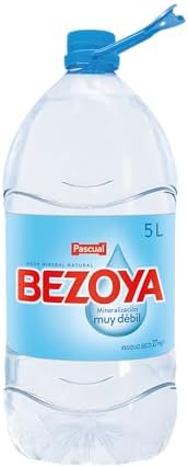 Bezoya - Água mineral - Água com mineralização muito fraca - Garrafa de 5 L