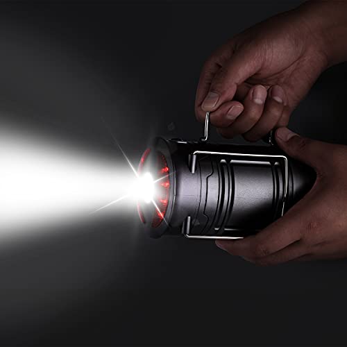 Lichamp 2 Pack LED Camping Lanterns, Battery Powered Lantern Flashlight COB Camp Light for Power