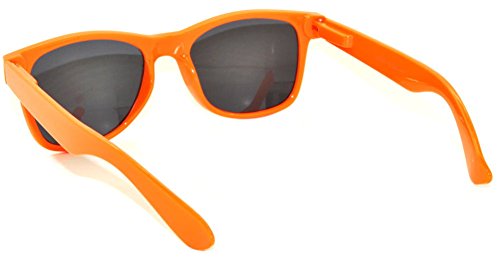 Classic Vintage Smoke Lens Orange Frame Sunglasses Retro Style OWL.