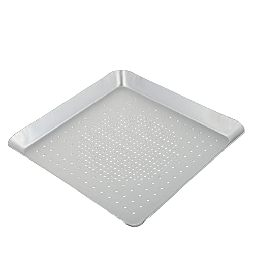 1pc Perforated Square Pizza Baking Pan Aluminium Alloy Tray for Home Baking Energy Saving Easy Demoulding Housewarming Present