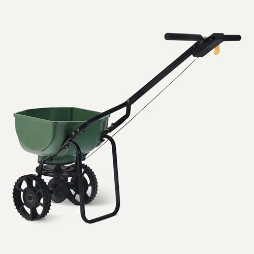 Amazon Basics Fertilizer Spreader for Lawn, Evenly Spreading, Multi-Gear System, Covers 5000 photo 8