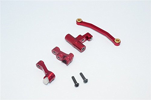 Traxxas LaTrax Rally / SST / Teton Upgrade Parts Aluminum Steering Assembly - 1 Set Red