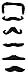 TheGag Fake Mustaches Party Pack 100 Pieces Realistic Self Adhesive-20 Designs-The Largest Assortment of Fake Self Adhesive Black Mustaches in One Bulk Bag- Adults-Kids-Partys-Theatre-Cowboy from
