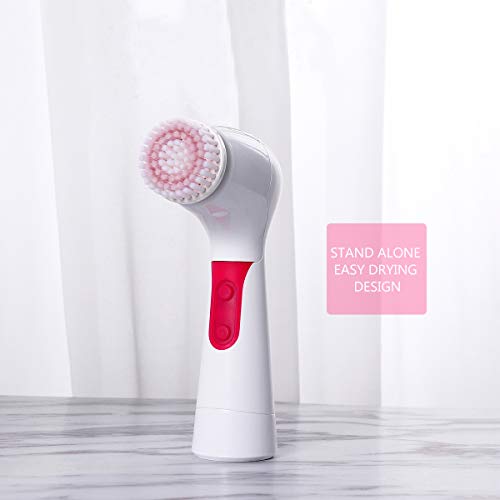image for PIXNOR Facial Brush[Updated 2019],Waterproof Facial Cleansing Brush 4-