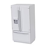 dreamflyingtech 1/12 Dollhouse Miniature Fridge Refrigerator White Doll House Furniture Accessories