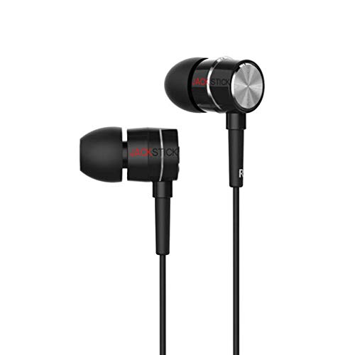 Alakazam Super Bass, Wired Earphones with Immersive Audio, Multi-Function Button, in-line Microphone for All Mobile (Bla