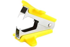 Stationery Supplies Mini Portable Standard Metal Staple Remover Office and Office Binding Supplies Stapler Supporting - Yello
