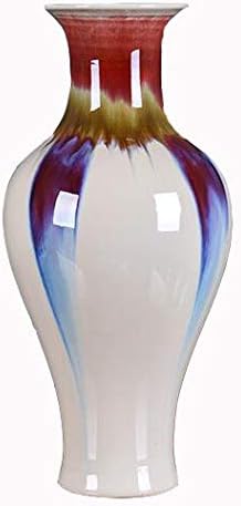 SEEKSUNG Tall ceramic vase,Ceramic Decorative Vase, Perfect for Collection, Restaurant, Home Decoration, Wedding Party Gifts