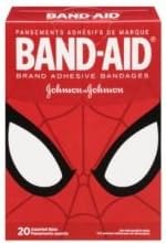Band Aid Marvel Spiderman Adhesive Bandage, 20 per Pack - 24 Packs per case