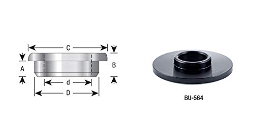 Amana Tool - BU-562 Shaper Cutter 'T' Reduction Bushings (with Flange) 30mm to 3/4