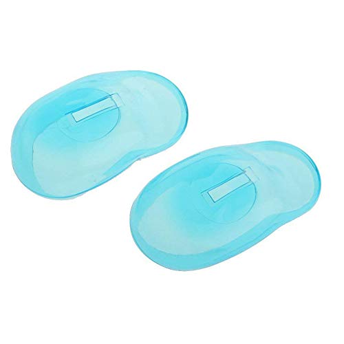 Xeminor Ear Protector Universal Ear Cover Transprarent Hair Dye Salon Earmuffs Waterpoof For Home Or Business Hairdressing Salon Use Blue