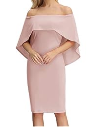 GRACE KARIN Vestido de cóctel con hombros descubiertos para dama