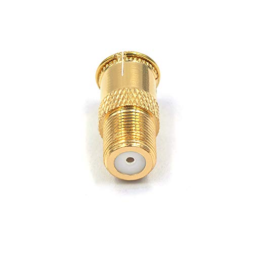 image for VCE 5-Pack Gold Plated RG6 F-Type Male to Female Quick Coax Coaxial Ca