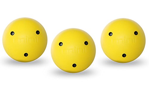 Smarthockey 3oz Swedish Mini Hockey Training Speed Ball - YELLOW 3-PACK
