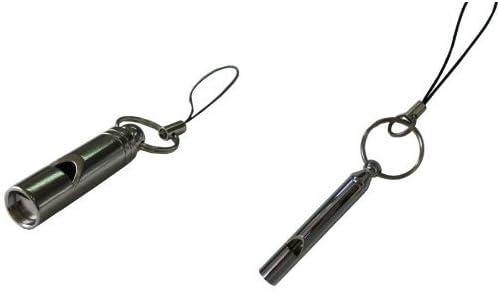 評価 おすすめセット コンパル デカ音緊急ホイッスル 1個 危険防止ホイッスル1個 携帯ストラップ付山菜採り 冒険倶楽部