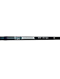 K & E Outfitters Drift Series 3 WT Pesca con Mosca trucha Rod y carrete Combo Paquete