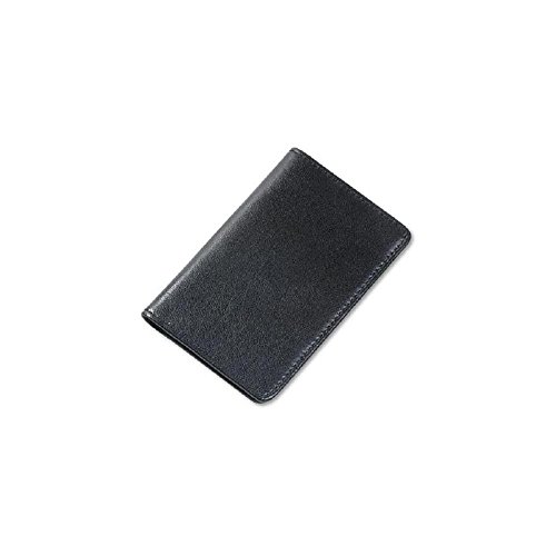 Samsill 81220 Rangement de Cartes de visites Cuir Noir