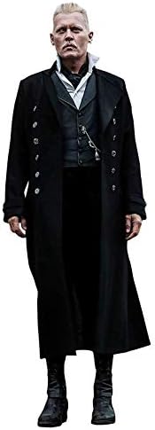 UGFashions Fantastic Beasts Crimes Johnny Depp Black Wool Trench Coat