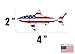 Rogue River Tactical Shark Fish USA Flag Sticker Decal Fishing Bumper Patriotic United Auto Car Truck Boat RV Real Life Rod Tackle Box