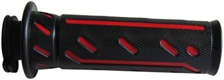 Motorcycle Rubber HandleBar Hand Grips 1" 4 Harley twin cable throttle Sportster