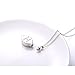 DAOCHONG 925 Sterling Silver Memorial Cremation Jewelry Forever in My Heart Ashes Keepsake Urns Pendant Necklace for Women for Loss of Loved One