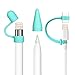 Accessories for Apple Pencil Replacement Cap Holder Cover, Silicone Charging Cable Adapter Tether with 2 Charging Caps Holders and 2 Protective Nib Covers for iPad Pro 9.7