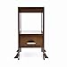 Guidecraft Contemporary Kitchen Helper® Stool with 2 Keepers - Walnut: Adjustable Height Wooden Counter Step Stool for Toddlers