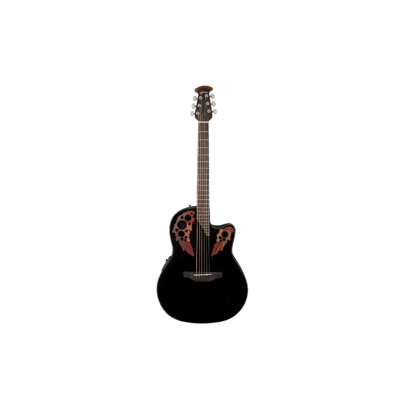 Ovation CE445 AcousticElectric Guitar, Black