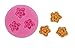 Longzang Flower Fondant Silicone Sugar Craft Mold, Mini, Pink
