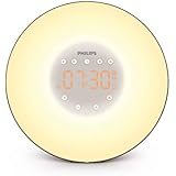 Philips  Wake-Up Light with Sunrise Simulation and Radio, Black, HF3506