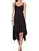 Leadingstar Women Spaghetti Strap Irregular Hem Summer Casual Beach Flared Dress