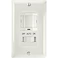 Intermatic iOS-DSIF-WH Motion Sensor, White - Automated Lighting Control with Adjustable Time Delay, Compatible with Lutron Caseta Home Automation Devices - Energy-Efficient & Reliable Performance