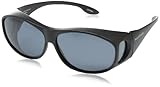 Solar Shield Eldorado Polarized Rectangular Sunglasses<br/>,Black,51 mm