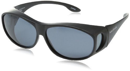 Solar Shield Eldorado Polarized Rectangular Sunglasses
,Black,51 mm