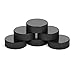 AceFox Ice Hockey Pucks for Practicing and Classic Training, Official Regulation, 6oz Diameter 3" Thickness 1" Black, Set of 6 primary