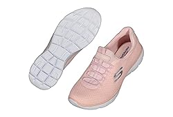 Skechers Summits Womens Slip On Bungee Sneakers