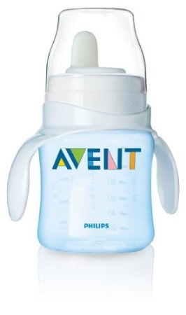 Philips Avent SCF626/01 BPA Free Classic Bottle to First Cup Trainer, Blue, 4 Ounce