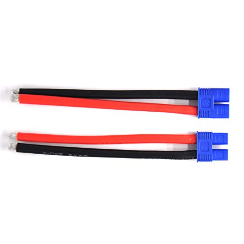 Padarsey 1 Pairs EC3 10cm Male Female Connector 10awg Silicone Wire 3.93 inch RC Hobby Lipo Battery(1 Male+1 Female)