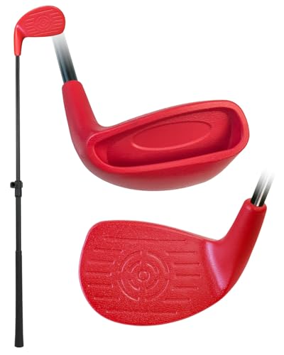 KOFULL Golf Club with Oversize Club Head for Golf Game Buckets, Extendable Shaft/Steel Shaft for Backyard Golf Game, Yard Golf Club for Adults Junior Family, Hit Plastic Foam Balls in Grass, Parks