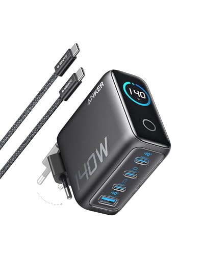 Anker 140W USB C Ladegerät, Laptop Ladegerät, 4-Port Multi-Geräte Netzteil
