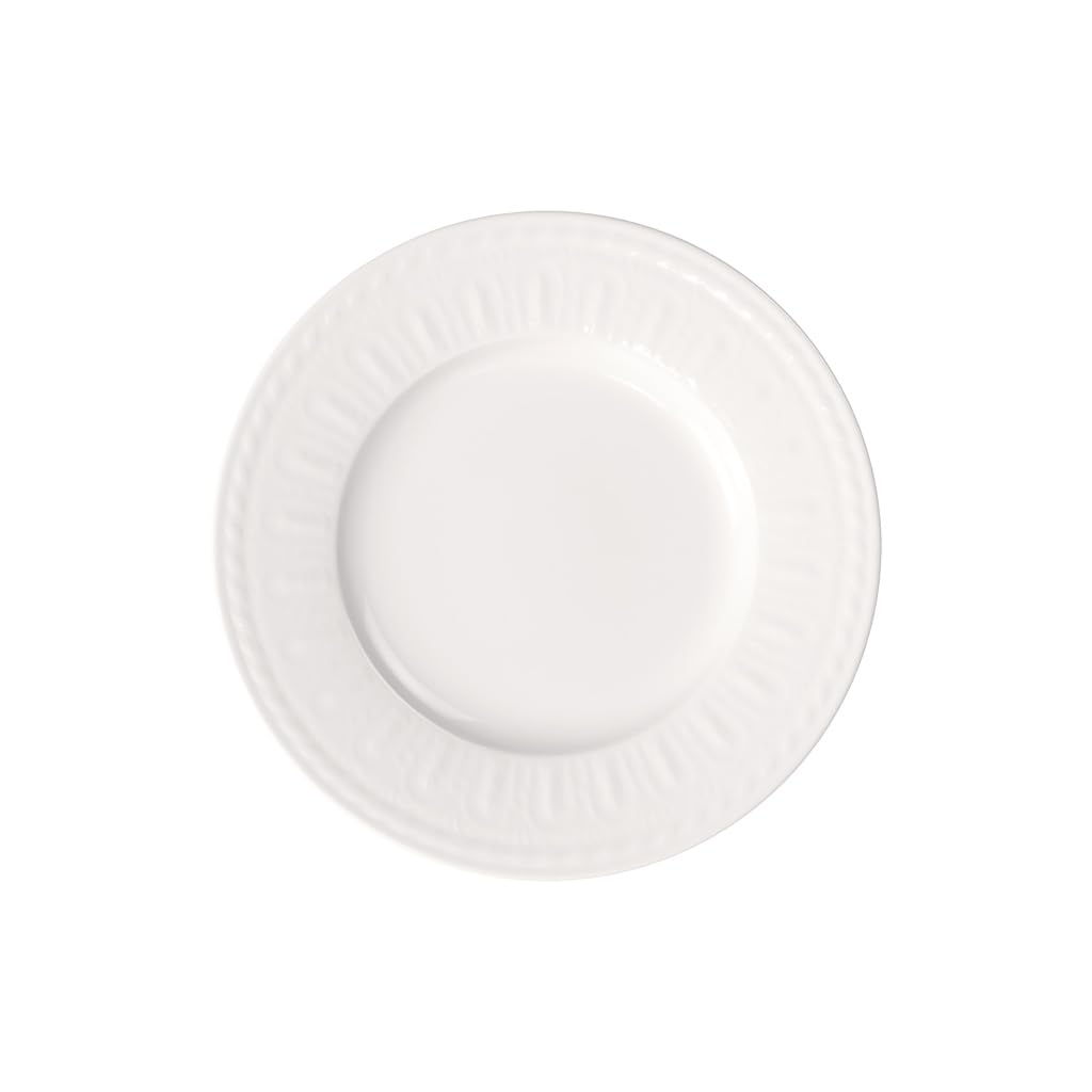 Villeroy & Boch Cellini Dinner Plate, 27 cm, Premium Porcelain, White