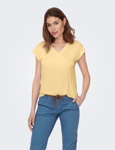 Onlfree Life S/S Mod.V-Neck Top JRS Noos