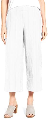 WuhouPro Women's Elastic Waist Relaxed Fit Capri Joggers