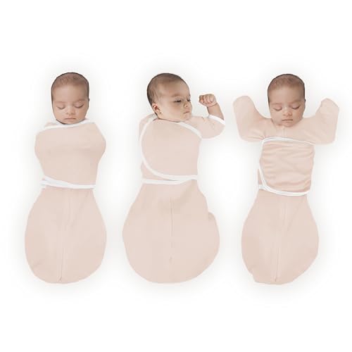 SwaddleDesigns Organic 6-Way Omni Swaddle Sack Arms Up Swaddle for Newborn, Mor…