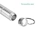 ANPHSIN 4 Pack Aluminum Keychain Pill Holder Container- Single and 3 Compartment Waterproof Pill Cases Portable Drug Container Pill Organizer with Keychain for Outdoor, Traveling, Camping, Vacation